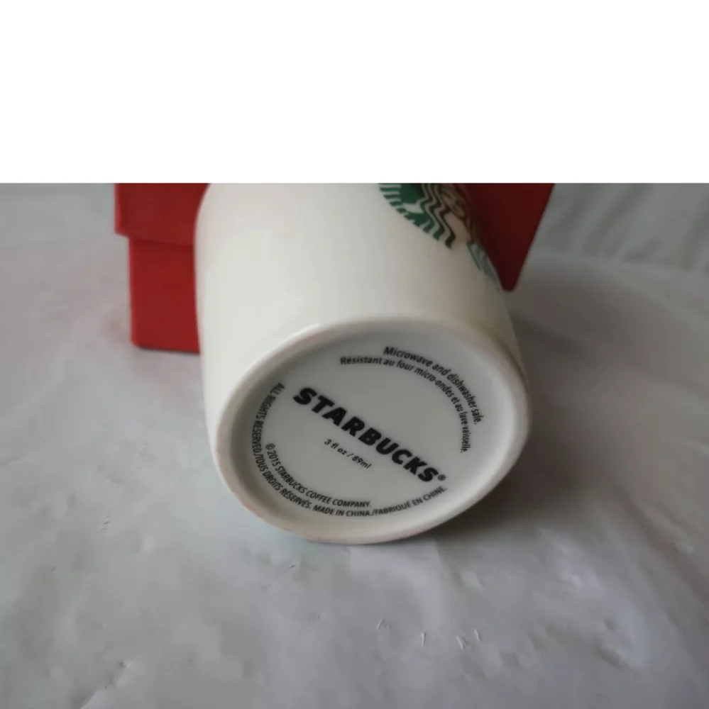 Starbucks Boxed Demi Cup - White with Logo, 3 Fl Oz  in Original Box 2015